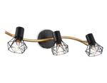 TR8657/3 BK/GD черный/золото E14/3 max 60W 550*100*185