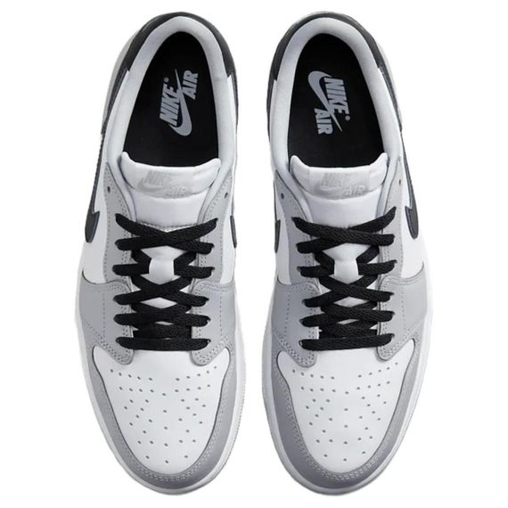 Jordan Air Jordan 1 Подвесные баскетбольные кроссовки с низким верхом Бело-серый Мужской