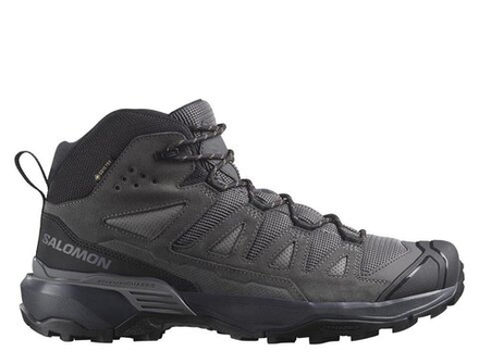 Кроссовки для бега мужские Salomon X Ultra 360 Leather Mid Gore-Tex M черно-серые
