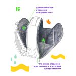 Ранец Berlingo Expert Mini Warrior Robot 36х27х14см, 2 отд., анатомическая спинка, с мешком д/обуви