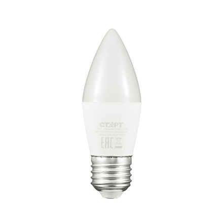 Лампа светодиодная LED Старт ECO Свеча, E27, 10 Вт, 2700 K, теплый свет