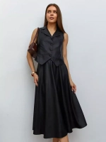 Юбка кожаная миди