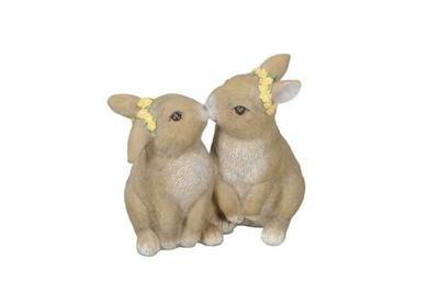 Декор "Кролики" 10,5x6,5x10см