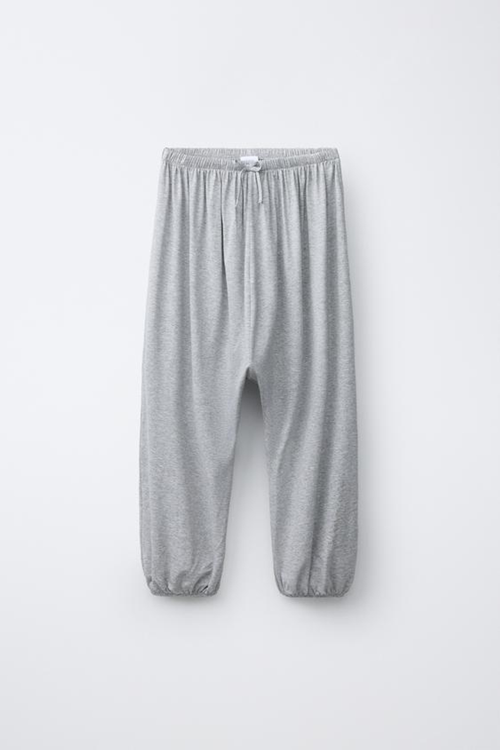 ZARA БРЮКИ СТРУЯЩЕГОСЯ КРОЯ, СЕРЫЙ МЕЛАНЖ