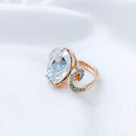 "Беллини" кольцо в золотом покрытии из коллекции "Морской коктейль" от Jenavi