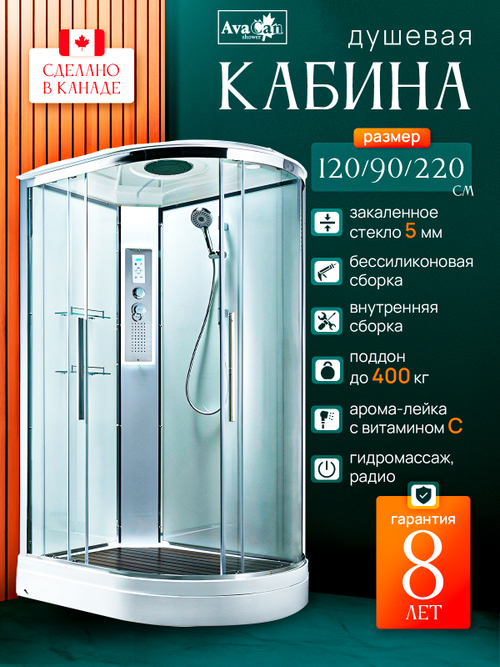 Душевая кабина EM2912LLEDT прозрачная