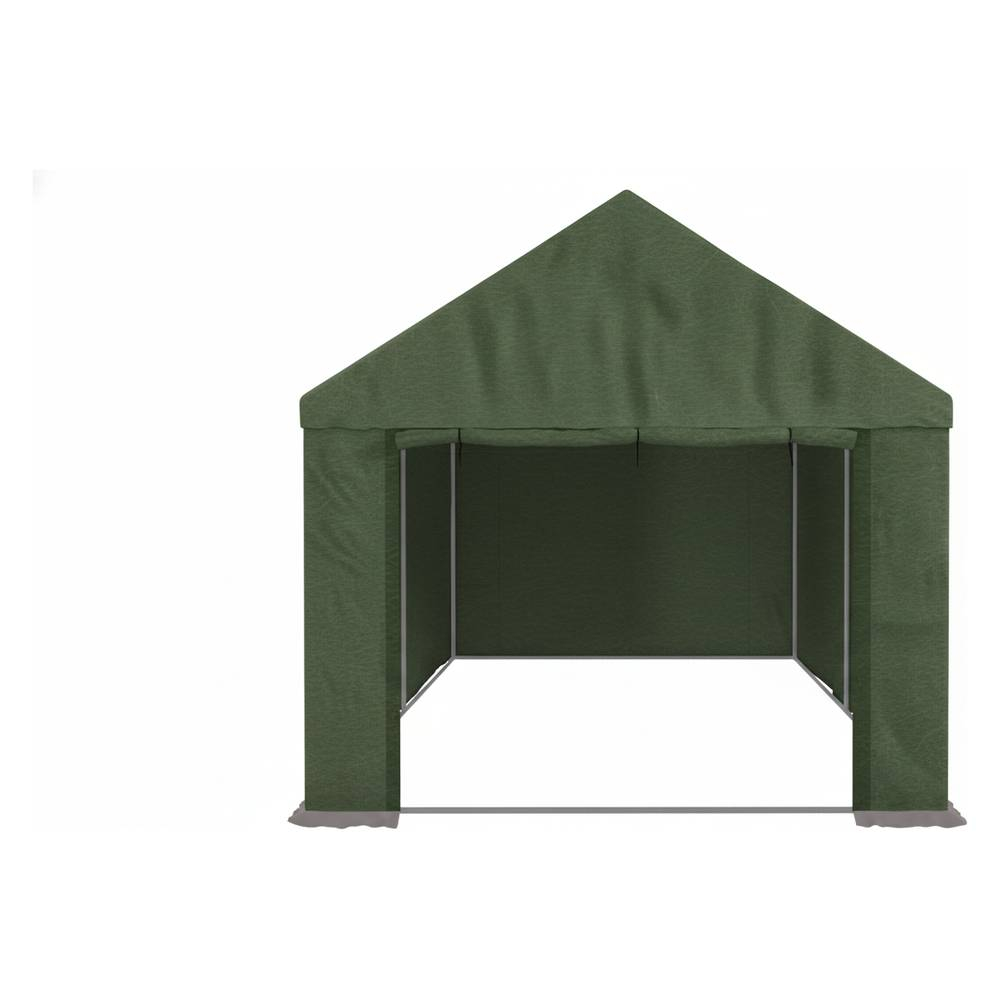 Палатка сварщика МногоТентов домик 3х6х2,4 м. (Стены брезент ОП/крыша ткань ПВХ).