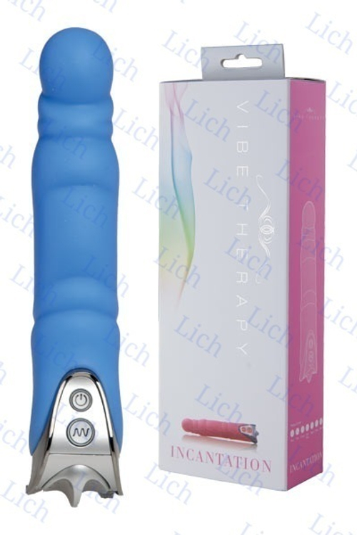 Голубой вибромассажер INCANATION из серии VIBE THERAPY