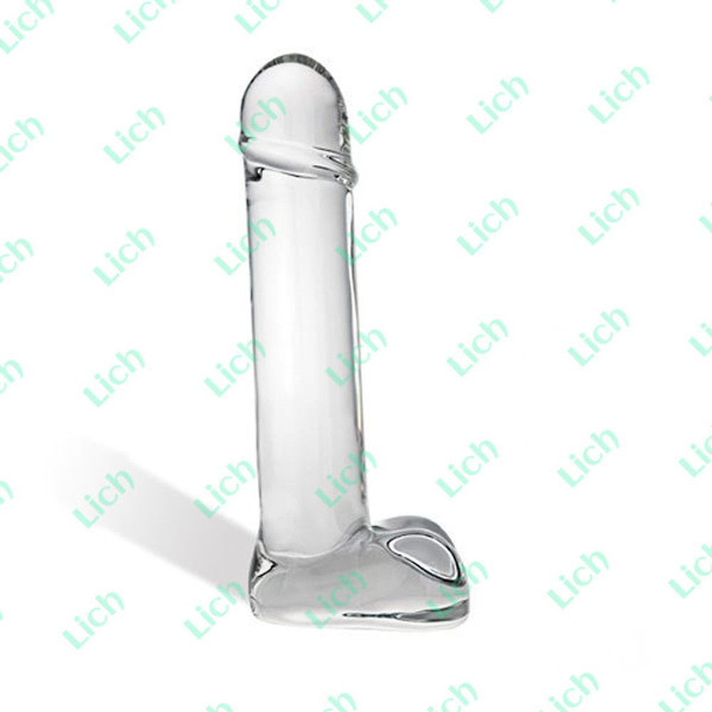 Реалистичный фаллос из стекла Straight Shooter, 22 см