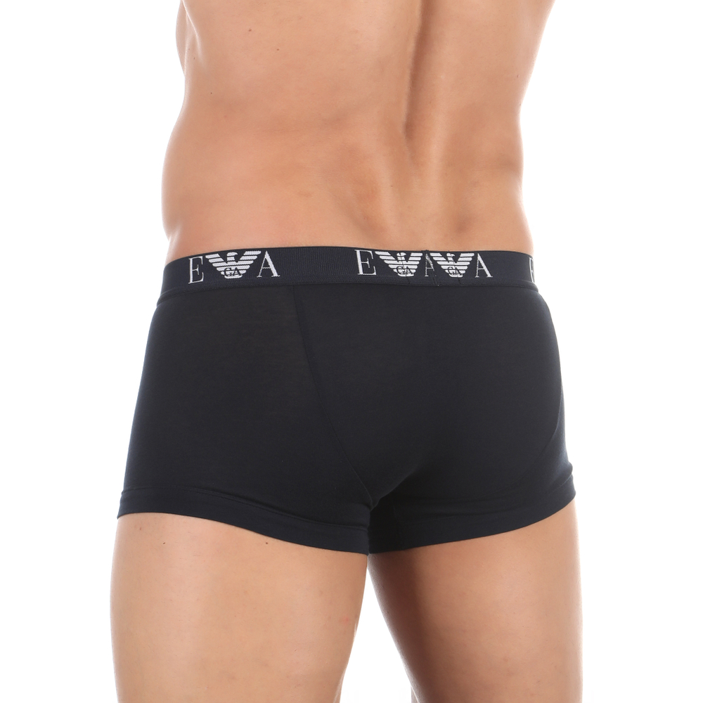 Мужские трусы боксеры темно-синие набор из 2-х штук Emporio Armani 111210_CC715 27435