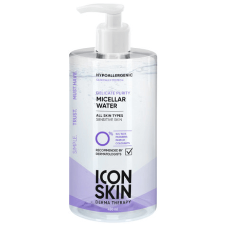 Деликатная мицеллярная вода для чувствительной кожи ICON SKIN Delicate Purity Micellar Water, 450ml