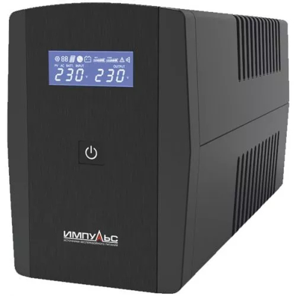 Напольный ИБП Импульс ЮНИОР СМАРТ 2200 LCD SCHUKOx3 USB, RS232, RJ11/RJ45 — Фото №1 