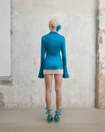 Шелковая рубашка Silk Aquamarine