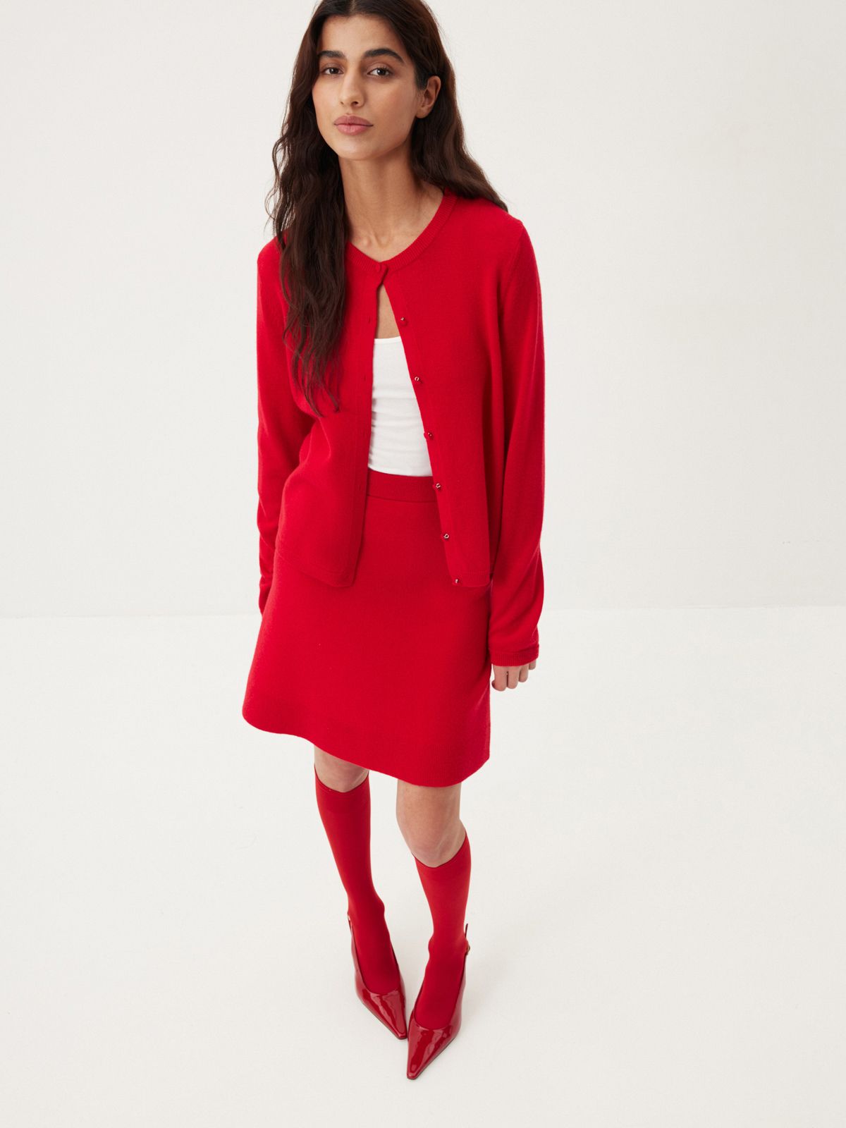 Юбка из мягкой шерсти Red Rose