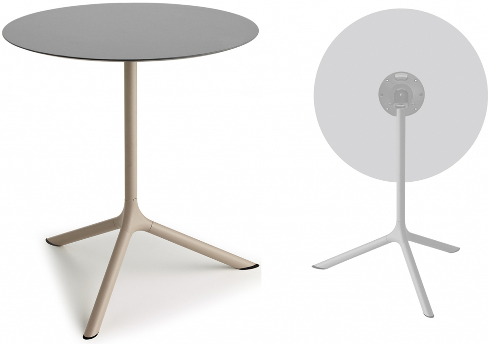 Стол ламинированный обеденный складной Scab Design Tripe Maxi Folding, тортора, светло-серый