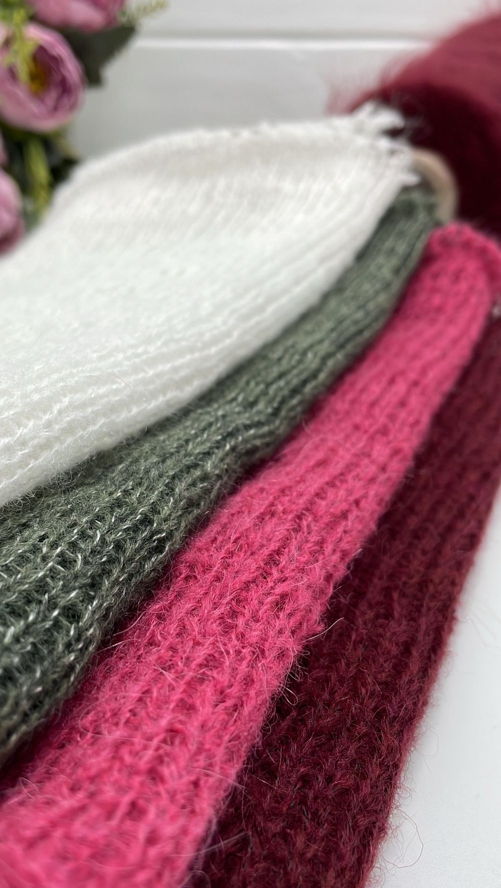 Пряжа для вязания кид мохер с мериносом на бобине (200 гр на конусе)