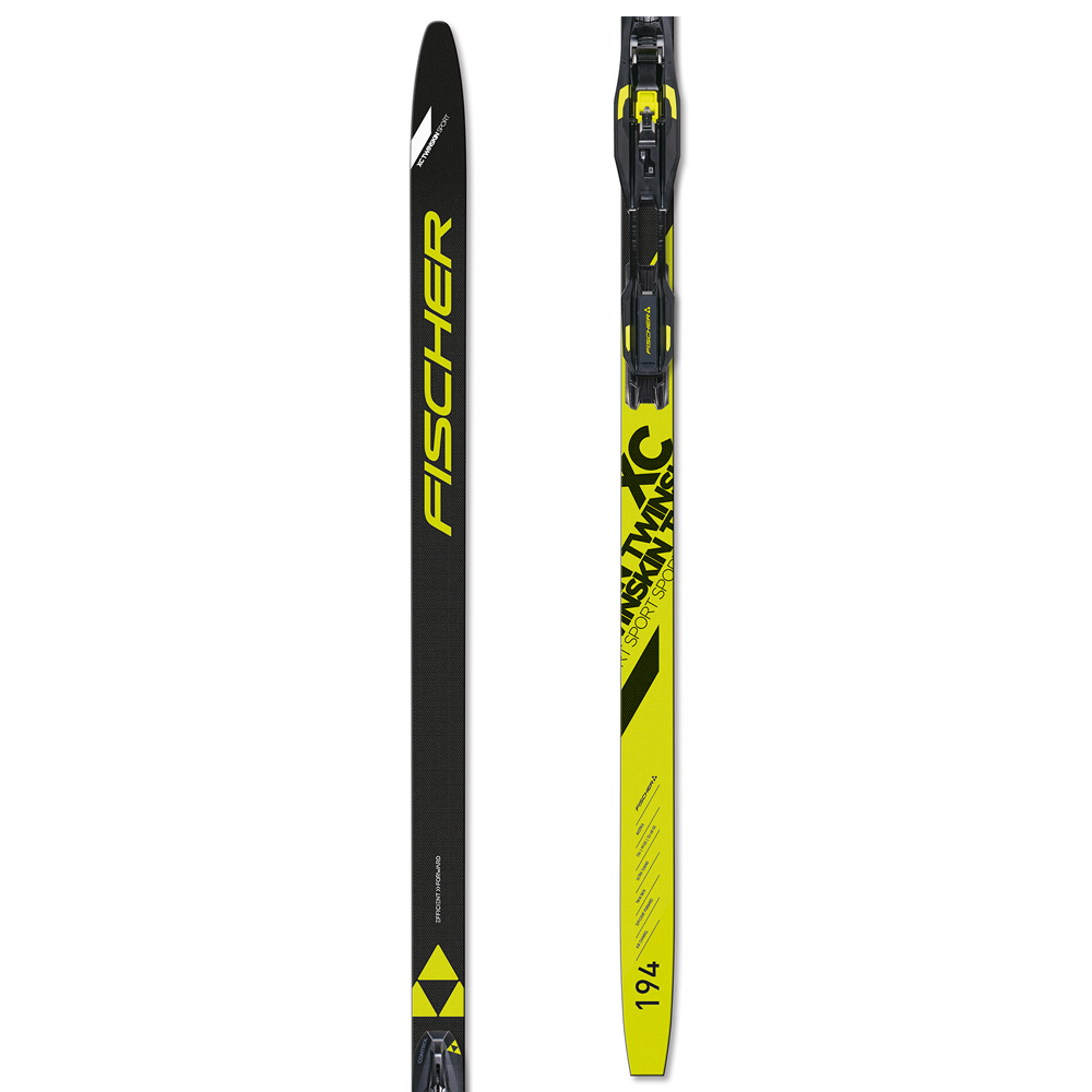 Лыжи FISCHER TWIN SKIN SPORT EF с креплениями