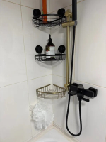 Полка угловая одноэтажная FIXSEN "HOTEL" золото-сатин FX-31051-1G