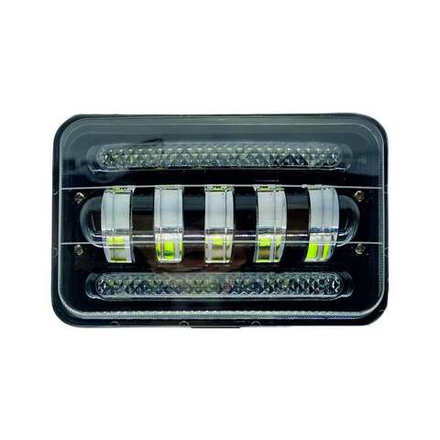 Фара рабочего света Диод прямоугольная 16,8x12,0x7.8см с кронштейном 7LED 30W (10-30V)