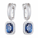 Серьги с сапфирами и бриллиантами, E0070-31/1