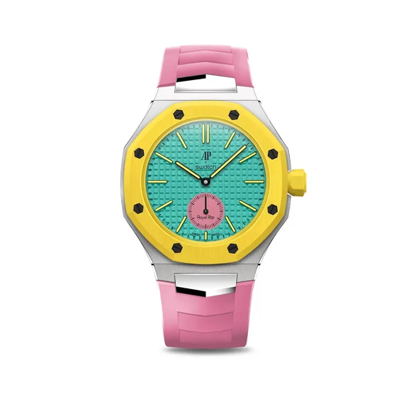 Корпус для часов POP-Swatch x AP - OTG ROZ из 2 ремешков