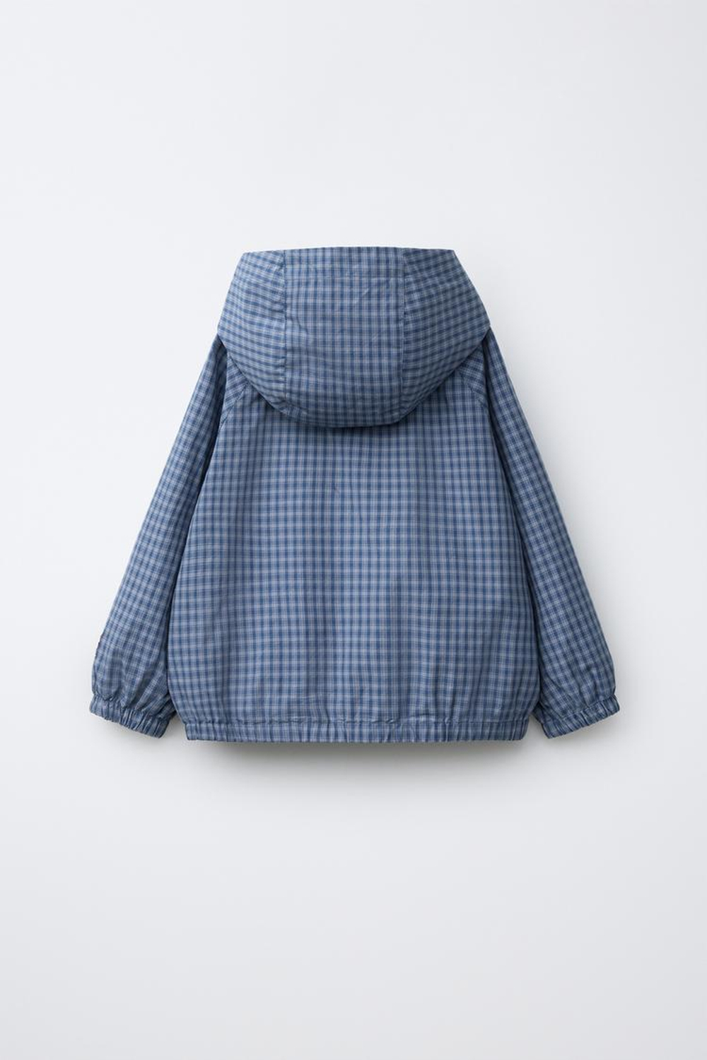 ZARA ЛЕГКАЯ КУРТКА В КЛЕТКУ, СИНИЙ