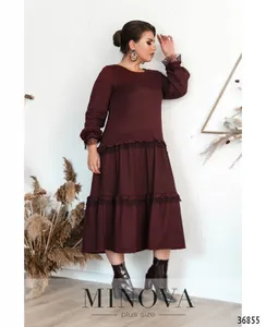 Платье 3130-В-бордо Minova