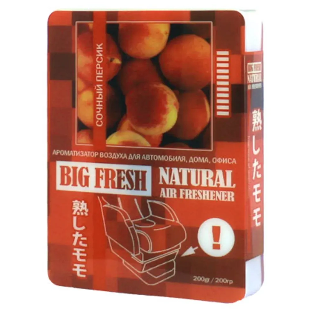 Ароматизатор гелевый Big Fresh 200гр DL-B023 Сочный персик