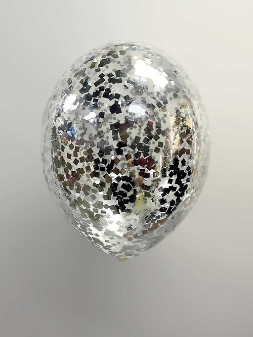 Шарики латекс 35см, с конфетти