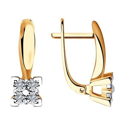 Серьги Au 585 (1021416)