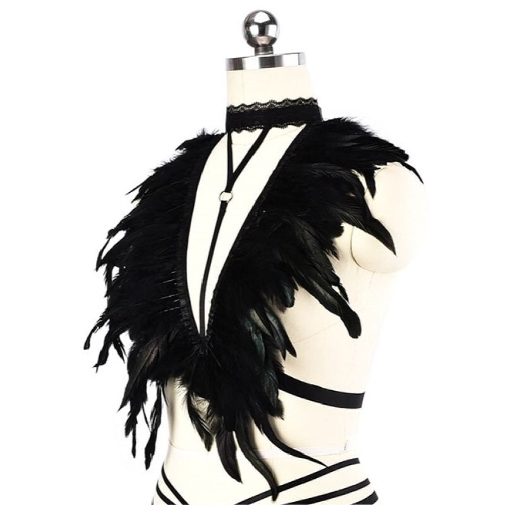 Женская сбруя (портупея) черная Romeo Rossi 9188-3