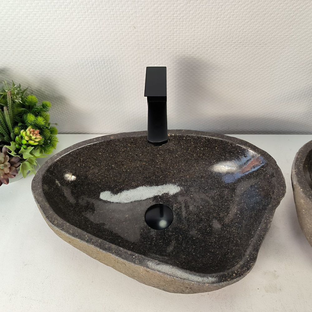 Раковина из речного камня ПАРА! RS-65360 52*35*15 0865