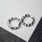 Кольцо мятое, сталь, коннектор мятый металл, р-р 15 мм, штучно