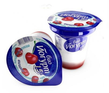 Биойогурт 150г. Вишня Здравушка-милк
