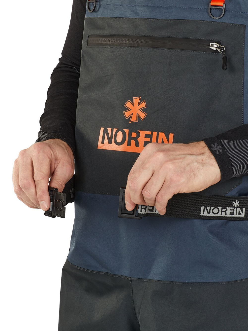 Полукомбинезон забродный Norfin PILOT BOOTFOOT р.43-M с сапогами резина