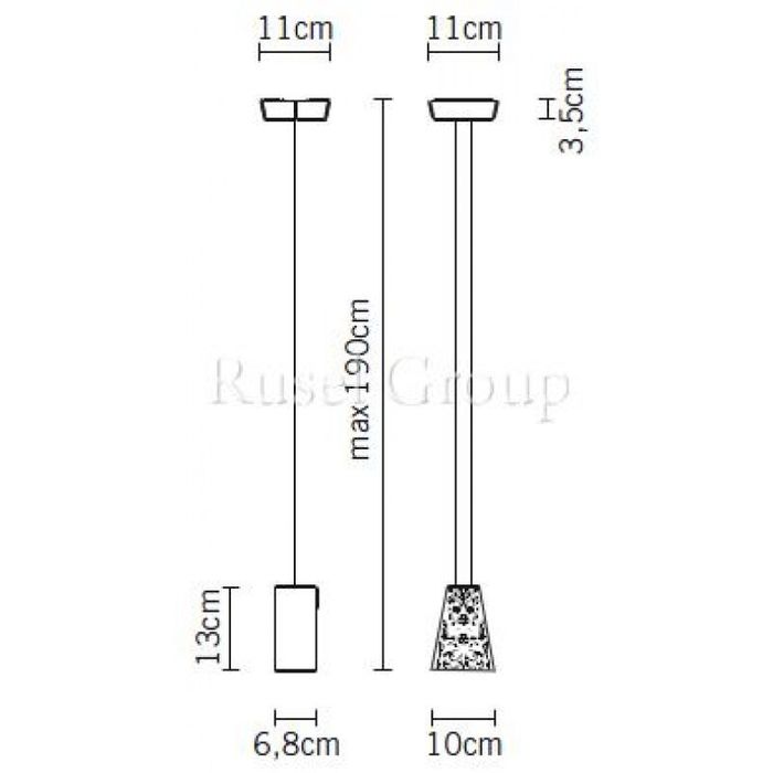 Подвесной светильник Fabbian Vicky D69 A01 00