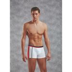 Мужские трусы боксеры белые с красной полоской Doreanse 1713