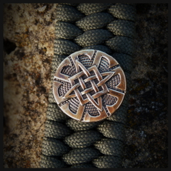 Бусина - вставка для браслета "Громовик" , латунь