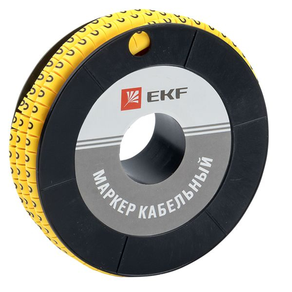 Маркер кабельный 4,0 мм2 "0" (500 шт.) (ЕС-2) EKF PROxima (200.00 шт.)