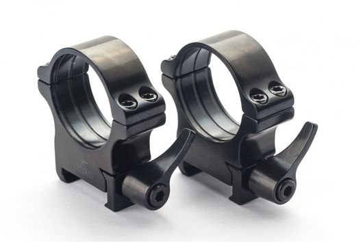 Кольца Rusan быстросъемные Weaver на 30мм H20 рычажные (050-30-20-R)