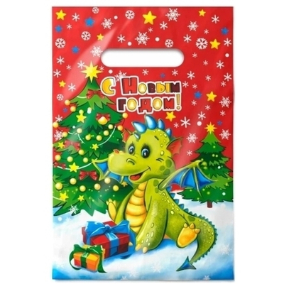 Пакет с вырубной неусиленной ручкой 20х30 (30) Интерпак НГ (Кроха) Россия