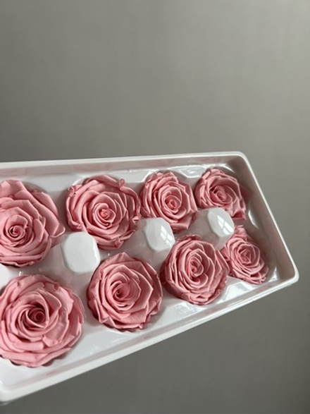 Роза классическая ярко-розовая d=4-5 см (упак 8 шт)