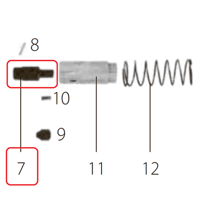 Запчасть №7 для FDPAG-H8. Основание бойка