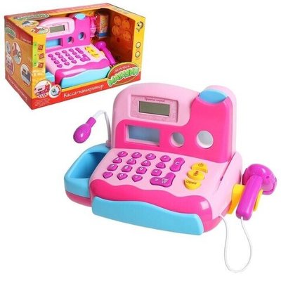 Касса-калькулятор «Любимые покупки-1», световые и звуковые эффекты, работает от батареек