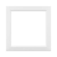 Декоративная вставка для металлических рамок "Avanti", белая, 1 пост (2 мод.)