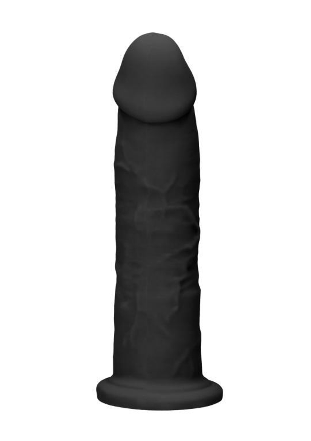 Черный фаллоимитатор Silicone Dildo Without Balls - 22,8 см.