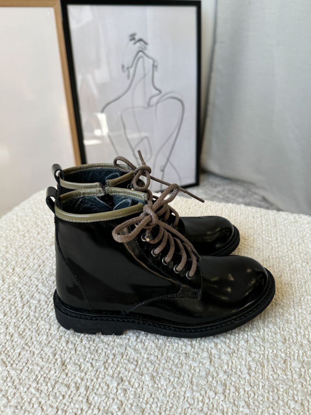 Новые кожаные ботинки Bonpoint, 29