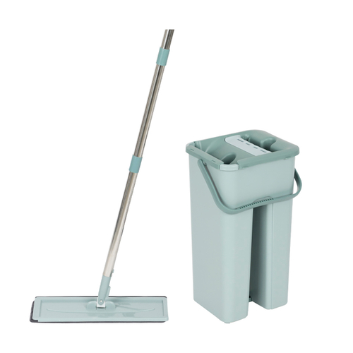 Комплект для уборки Рыжий кот Clean Hands (швабра с насадкой из микрофибры и ведро), 227408