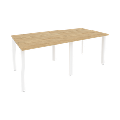Onix Стол переговорный O.MP-PRG-2.1 Тиквуд Светлый/Металл Белый 1960*980*750