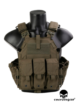 Бронежилет EmersonGear Quick Release 094K Style Plate Carrier (EM7405RG). Олива